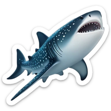 Whale shark sticker