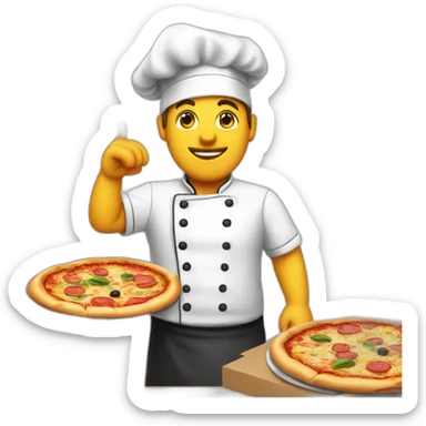 chef pizza sticker