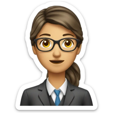 woman tax analyst sticker