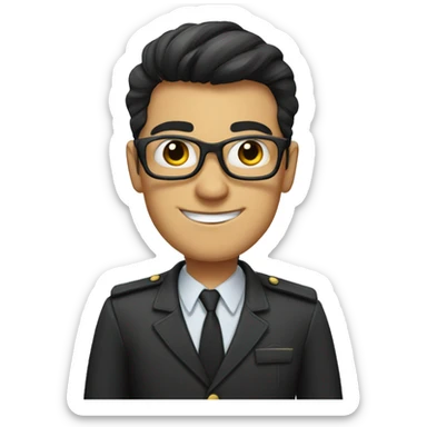 Alex from the cartoon Spies  sticker