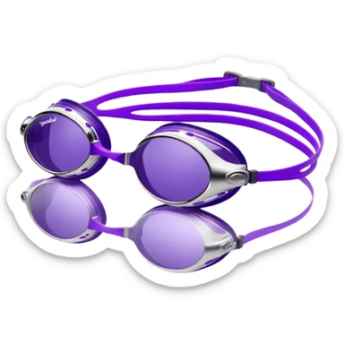 Speedo vanquisher swim goggles purple  sticker