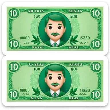 Nota de 100 reais sticker