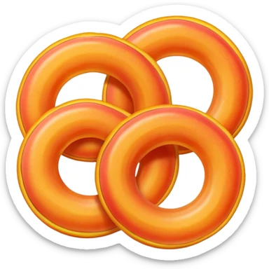 gummy peach rings sticker