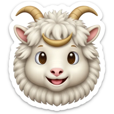 mohair goat emoji sticker