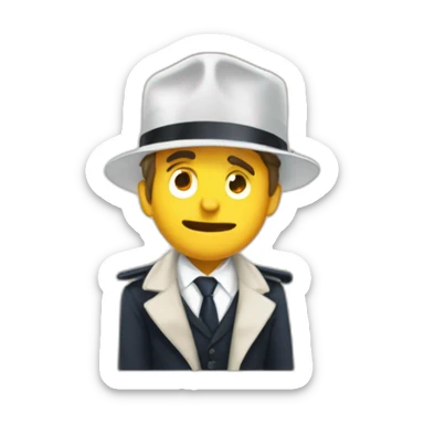 a guy slap Emmanuel Macron sticker