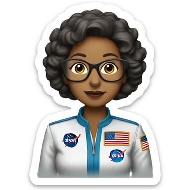 Annie Easley, NASA scientist uniform, remove glasses sticker