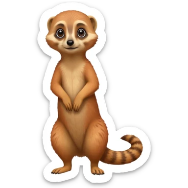 a red meerkat sticker