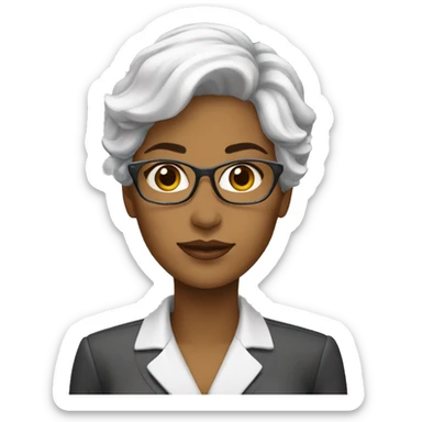 bussines women blanca sticker