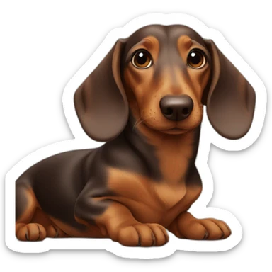 love between dachshunds sticker