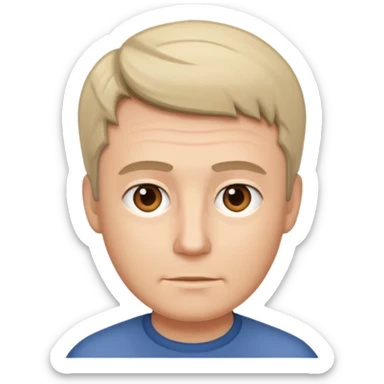 shorter hair for the father sticker