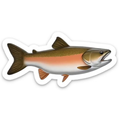 smaller-brown-chinook-salmon sticker