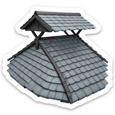 A roof on the planet sticker