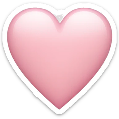 Light pink heart sticker