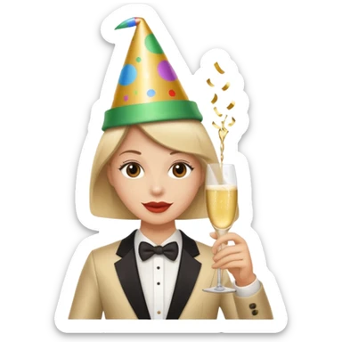 😅 qui fête anniversaire  sticker