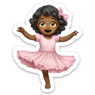 Baby girl dancing keeping parents awake sticker
