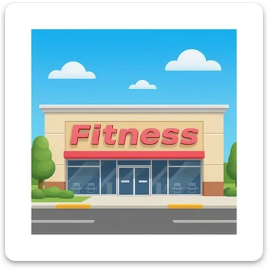 gym (LA Fitness building) sticker