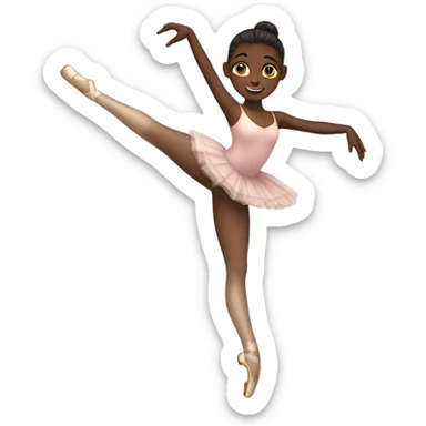 Ballet dancer in thigh highs sticker