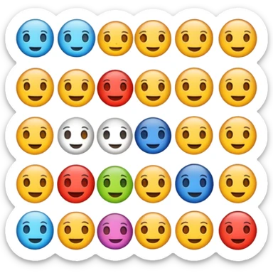 Emojis about learning English for young adults sticker