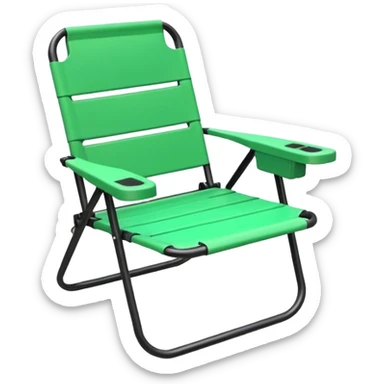 green lawn chair sticker
