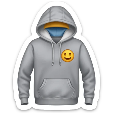 grey hoodie sticker