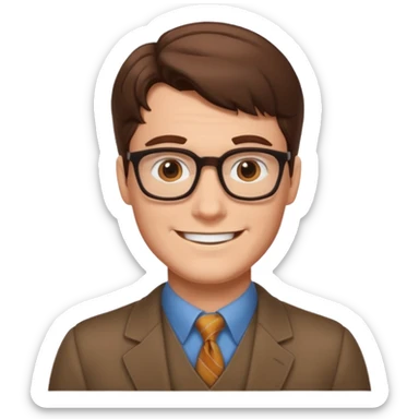 clark kent smiling  sticker