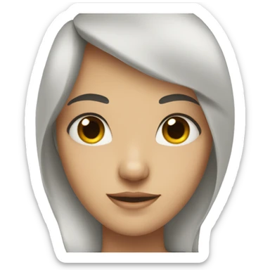 The heart is in the eyes sticker