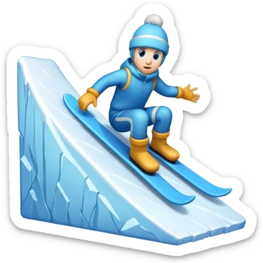 snow slope kicker sticker