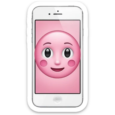 Aesthetic light pink iphone sticker