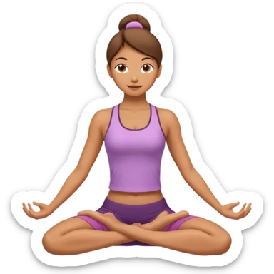 Yoga girl sticker