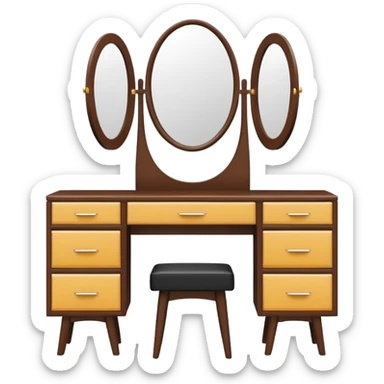 modern DRESSING TABLE sticker