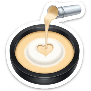 pact whit powder sticker