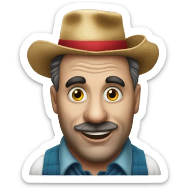 un toro pagliacci sticker