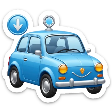 icône de vérification bleu avec une coche blanche, qui ressemble au badge de vérification utilisé sur certaines plateformes sociales sticker