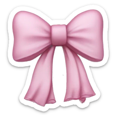 White pillow with ruffles and small pink bows sticker