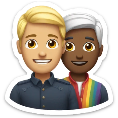 Una pareja gay sticker
