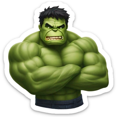 Hulk buvant une bière  sticker