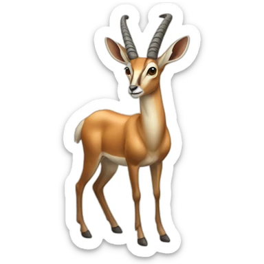 Antelope full body sticker