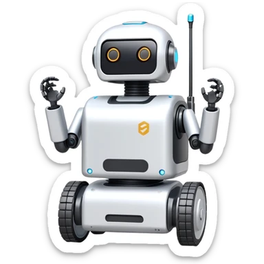 Lightweight delivery robot with modular cargo slots sticker