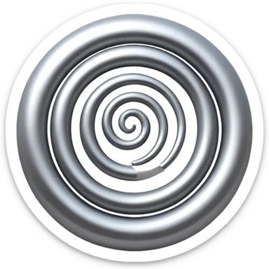 A simple spiral logo sticker