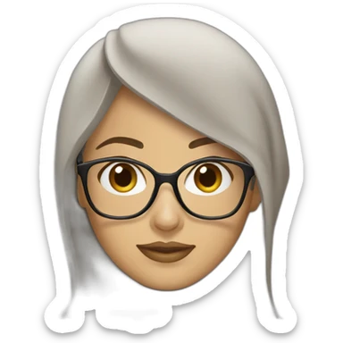 Femme musulmane lunettes sticker