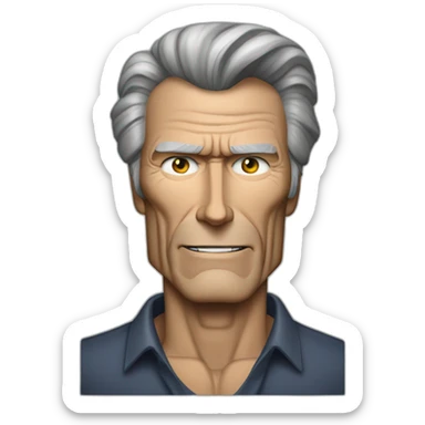 Clint Eastwood cuerpo entero sticker