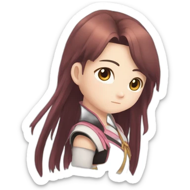 Zenitsu qui embrasse nezuko sticker