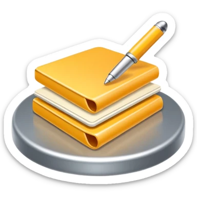3D icon symbolizing writing a review and sharing opinions, food app context, single object, modern and clean style, soft lighting, isolated, no background sticker