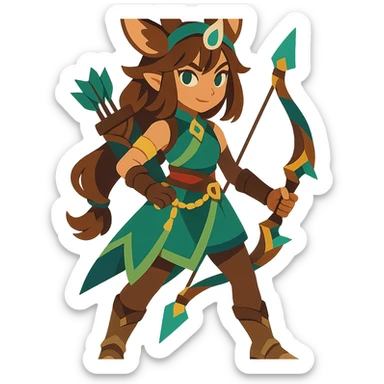 full body Varesa from Genshin Impact sticker