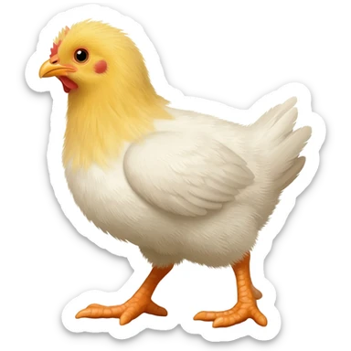 a baby chicken sticker