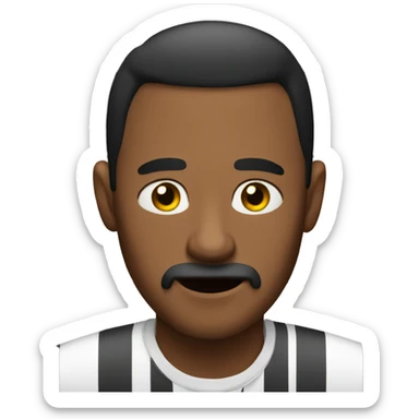 Man in jail cell sticker