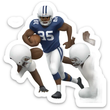 Full back blocking for running back sticker
