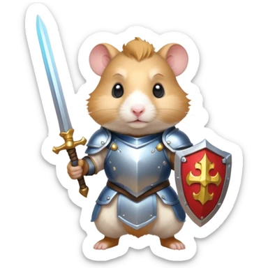 hamster paladin sticker