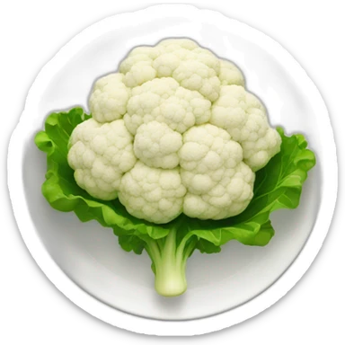CAULIFLOWER WITH SAUCES on plate sticker