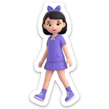 cute girl sticker